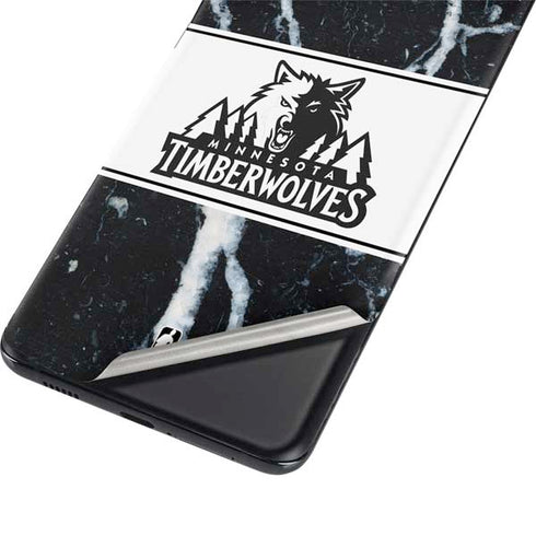 NBA Minnesota Timberwolves Marble Galaxy S21 Plus 5G Skin